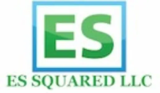 A square logo of es squared llc.